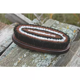 Tail Tamers W200 Great Grooves Wood Series Horsehair Brush, Small - Big  Black Horse, LLC