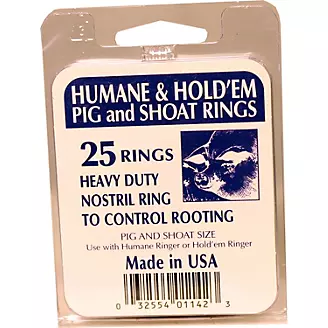 Decker Holdem/Humane Ring 25Pk 11G Copper