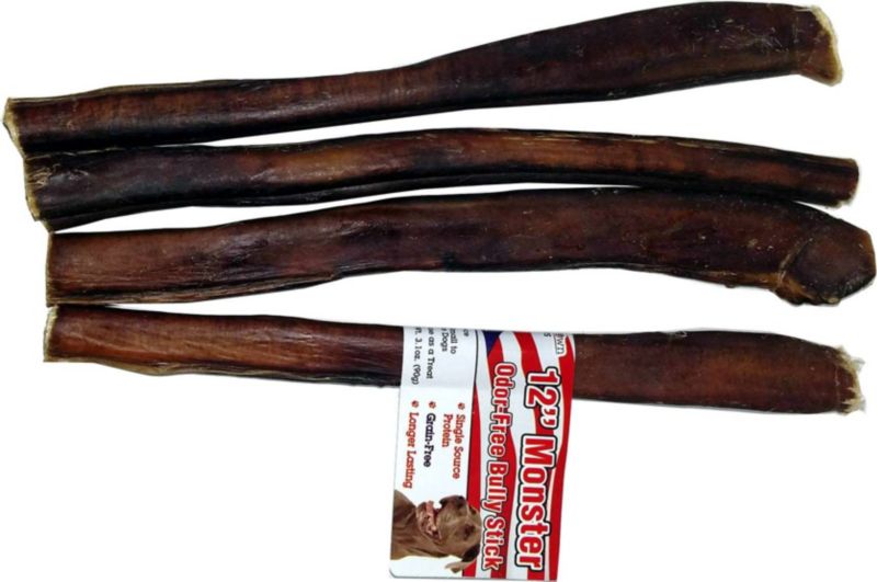 USA OdorFree Monster Bully Stick 12inch Natural -  CHOICE BRANDS UNLIMITED INC, 1527081