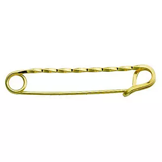 Gold Twisted Stock Pin Gold Plated One Size
