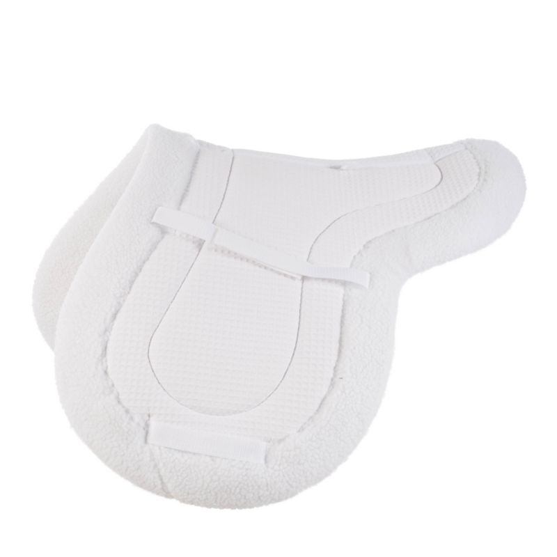 Horze Airflow Close Contact Shaped Pad White Full