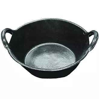 Little Giant Rubber Pan w/Handles Black 3 Gallon