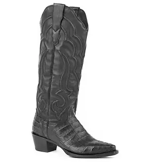 Stetson Ladies Talita Caiman Boots Black 11