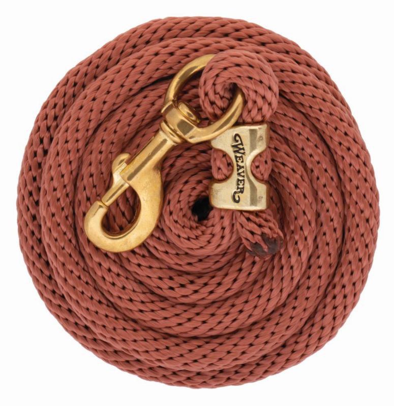 Weaver Poly Lead Rope w/Brass Snap 10Ft