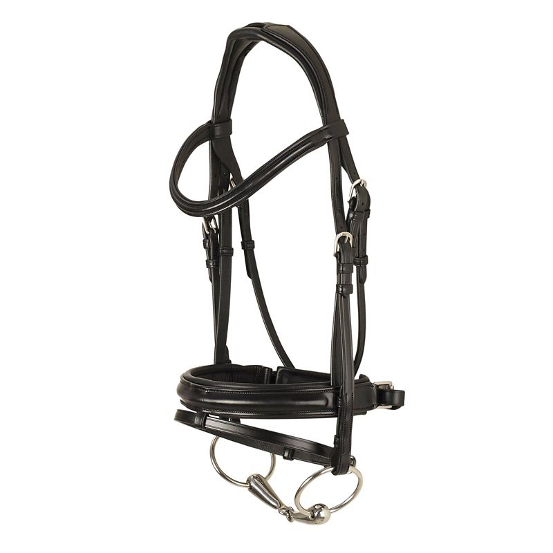 Ovation Dortmund Dressage Bridle Cob Black