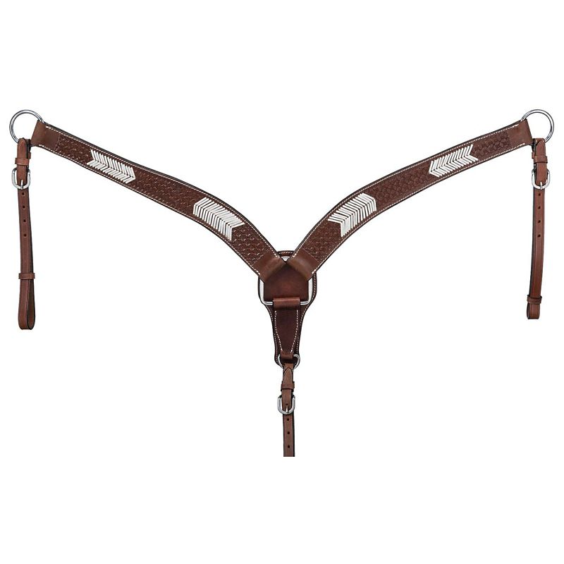 Tough1 Vaquero Rawhide Basket Breast Collar