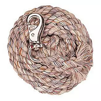 Multi Colored Cotton Lead Rope/Bull Snap 10ft