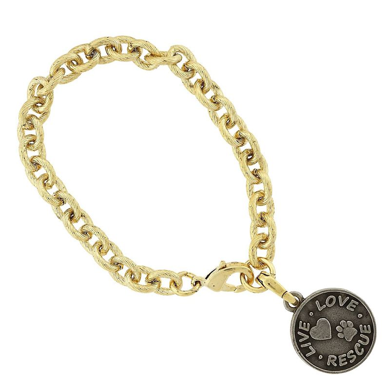 1928 Jewelry Live Love Bracelet Gold