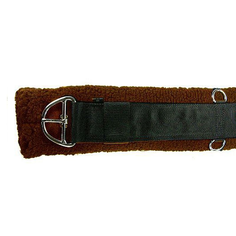 158912BN Western Fleece Girth Black 30 Brown sku 158912BN