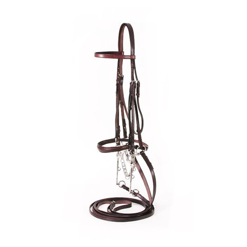 Silver Fox Weymouth Show Bridle Full Black