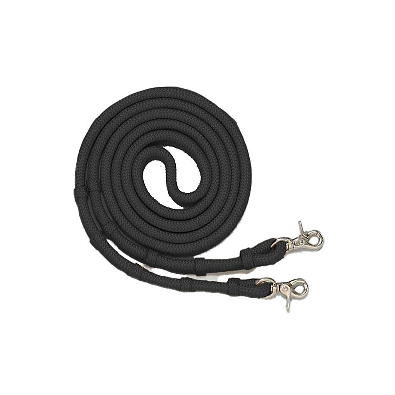 54-925-2-0 Royal King Braided Contest/Roping Reins Black sku 54-925-2-0