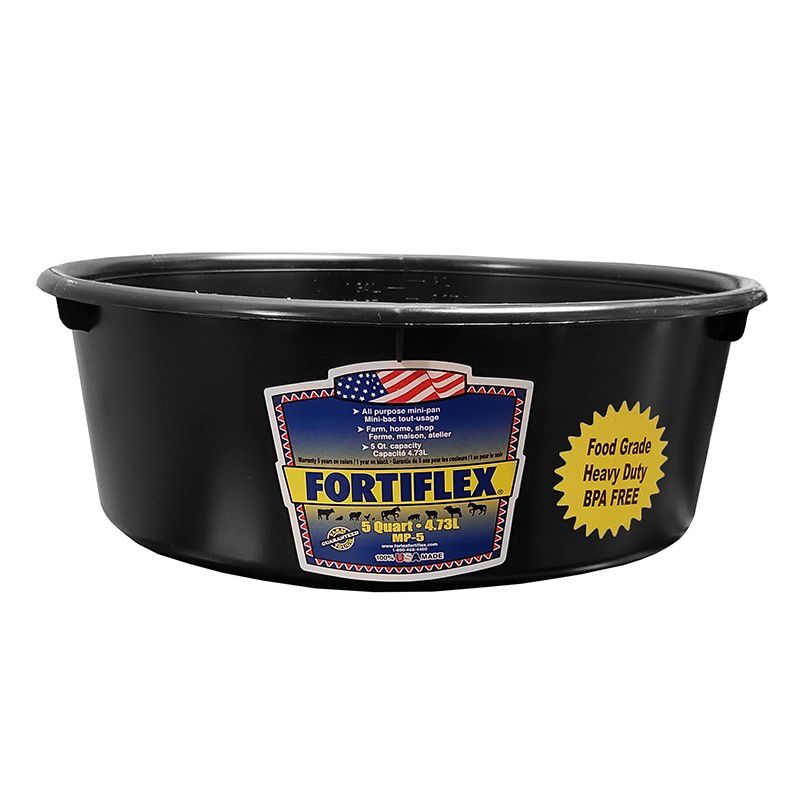 FortiFlex Mini Pan 5 Quart Black