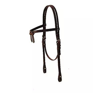 Tory 5/8 Brow Knot Headstall Blk