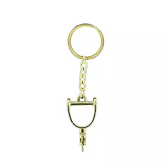 M And F Western Spur Key RingBk/Wh