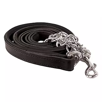 Perris 6Ft Leather Padded Lead w/Chain