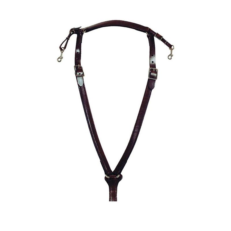 Circle Y Over Neck Trail Breast Collar Brn