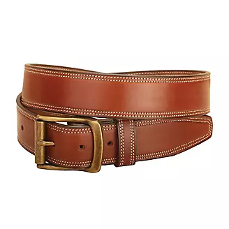 Tory Double Edge Stitched Leather Belt 44