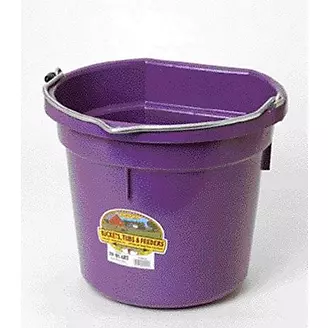 Little Giant Plastic Flatback Bucket 8 Qt Purple