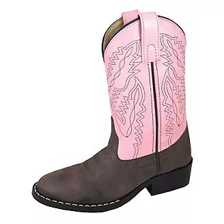 Smoky Mountain Youth Monterey Western Boots 6 Brn