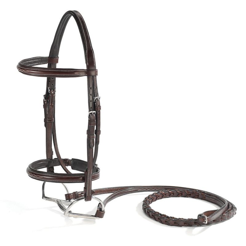 Vespucci Fancy Raised Hunter Bridle Cob Brown