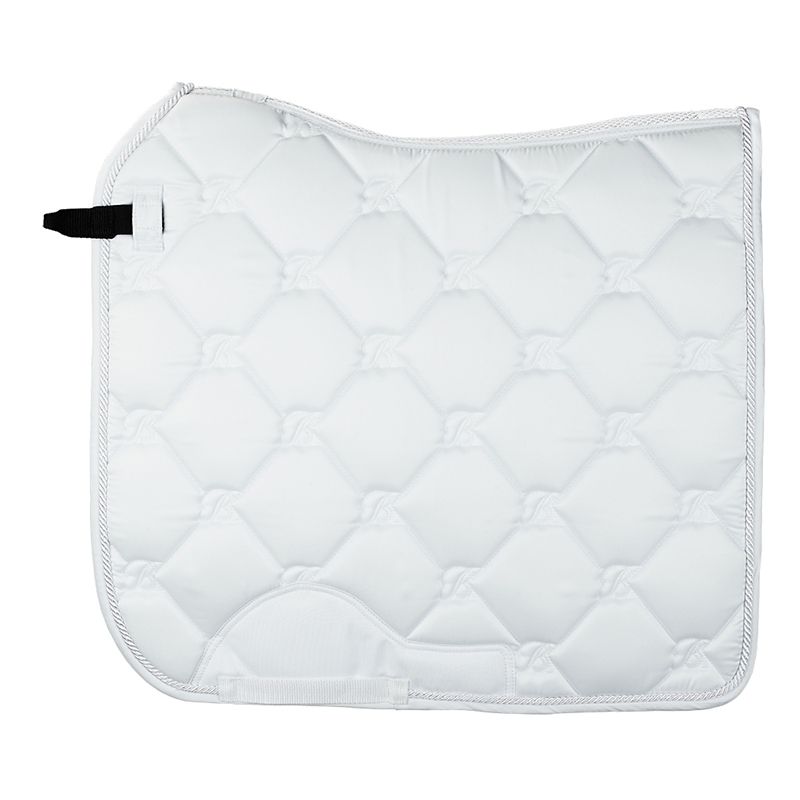 BAPADDRXXXWHTS Bates Dressage Saddle Pad Pony White sku BAPADDRXXXWHTS