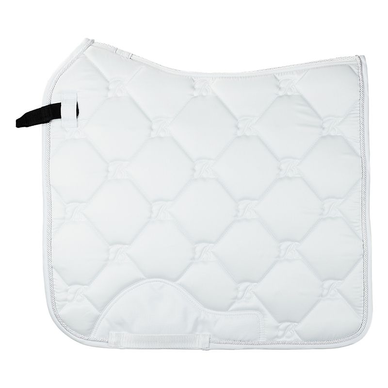 BAPADDRXXXWHTL Bates Dressage Saddle Pad Full White sku BAPADDRXXXWHTL