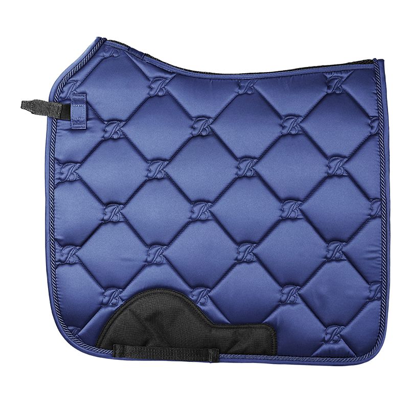 BAPADDRXXXNAVS Bates Dressage Saddle Pad Pony Navy sku BAPADDRXXXNAVS