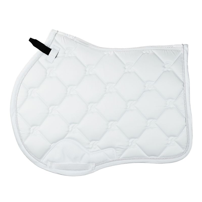 BAPADJUXXXWHTL Bates Jump Saddle Pad Full White sku BAPADJUXXXWHTL