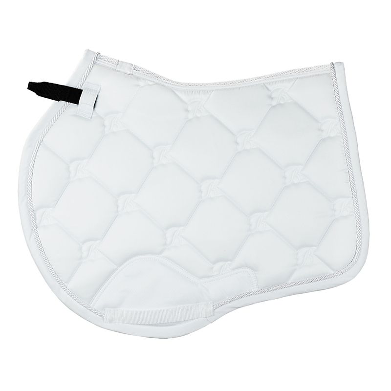 BAPADJUXXXWHTS Bates Jump Saddle Pad Pony White sku BAPADJUXXXWHTS