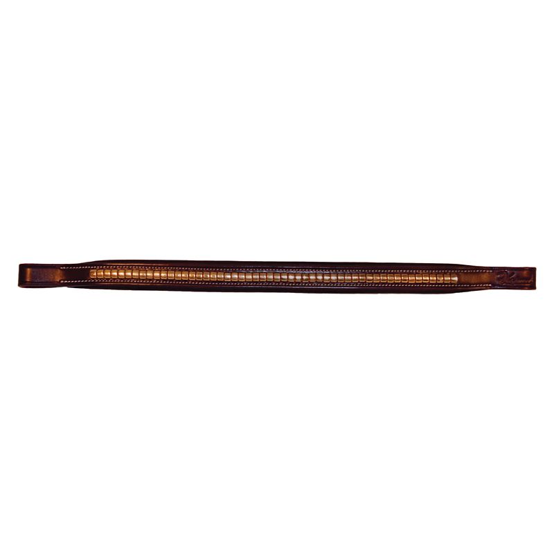 Vespucci Brass Clincher Browband Cob OakBark