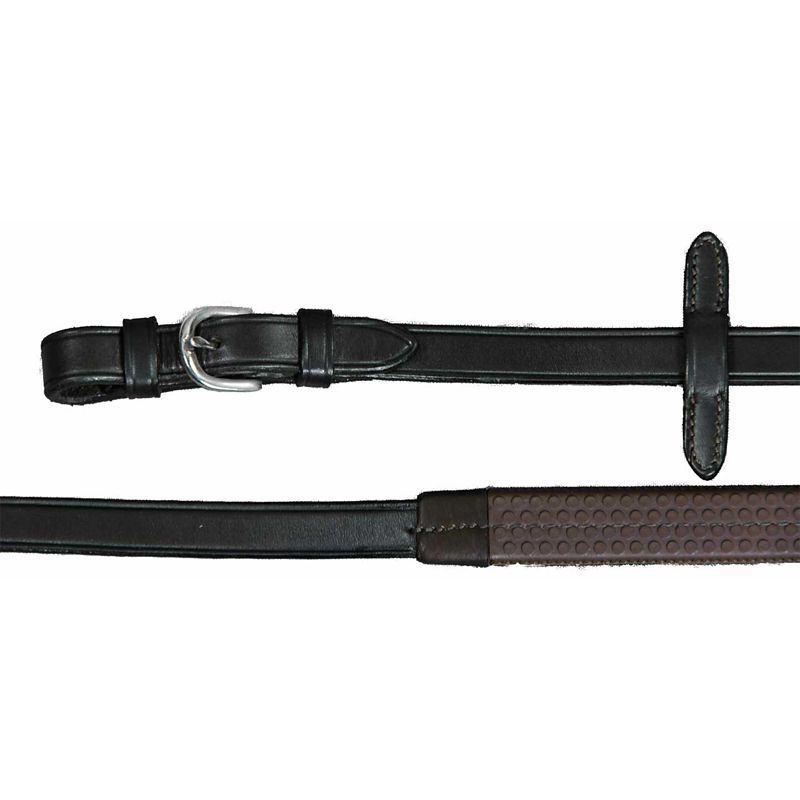 Vespucci Rubber Eventing Reins w/Buckles