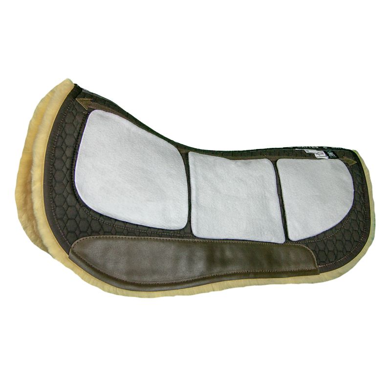 Mattes Western Round Correct Pad Brown/Natural