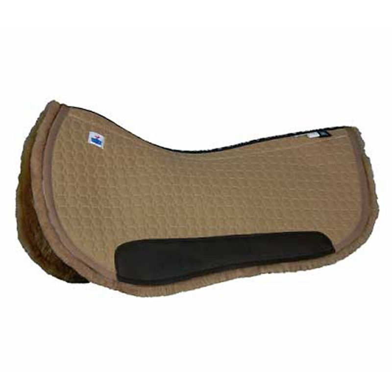 Mattes Western Anatomic Round Pad Sand/Honey