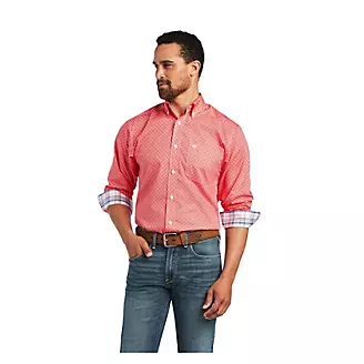 Ariat Mens Wrinkle Free Nathan Fitted Shirt