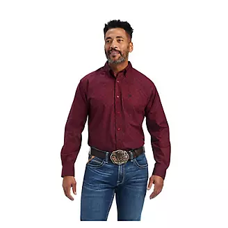 Ariat Mens Nyles Classic Fit Shirt XXL Red