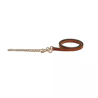 Tory Leather Single Ply Lead w/Nickel Plated Chain