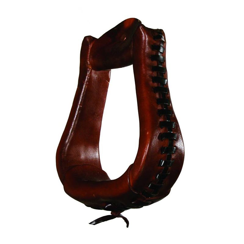 Circle Y Leather Laced Stirrup 3 Walnut