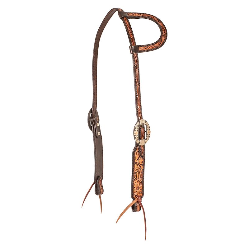 SA-HF22TT Cashel Slip Ear Two-Tone Headstall sku SA-HF22TT