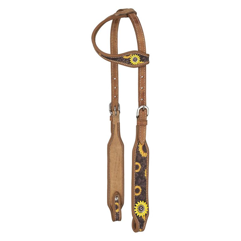 Silver Royal Sunflower Single Ear Headstall