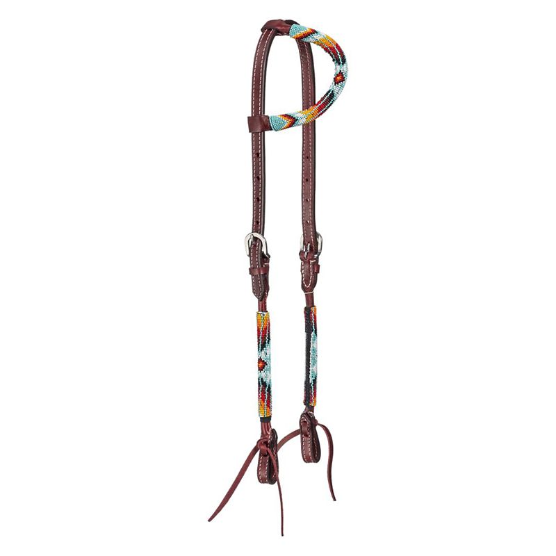 Royal King Beaded Single Ear Headstall Phoenix