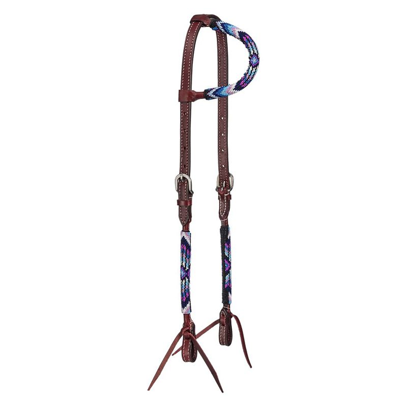 Royal King Beaded Single Ear Headstall Sierra