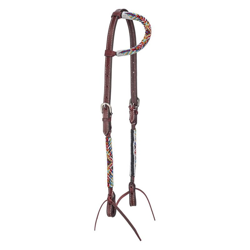 Royal King Beaded Single Ear Headstall Dallas