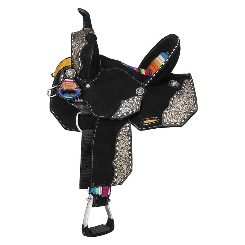 Royal King Pecos Barrel Saddle 15In Black