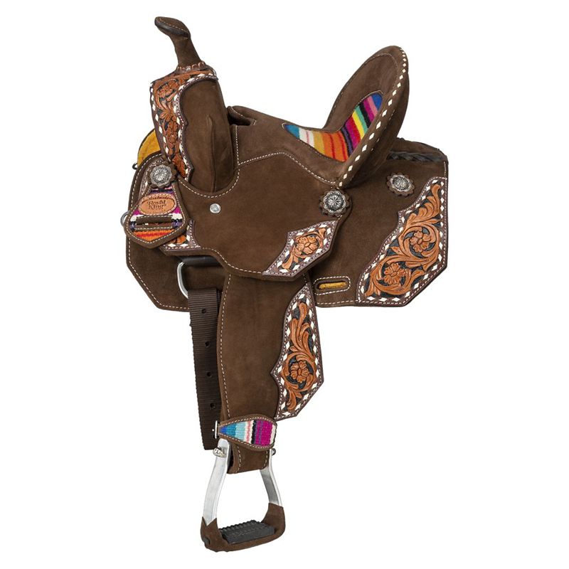 Royal King Pecos Barrel Saddle 15In Brown