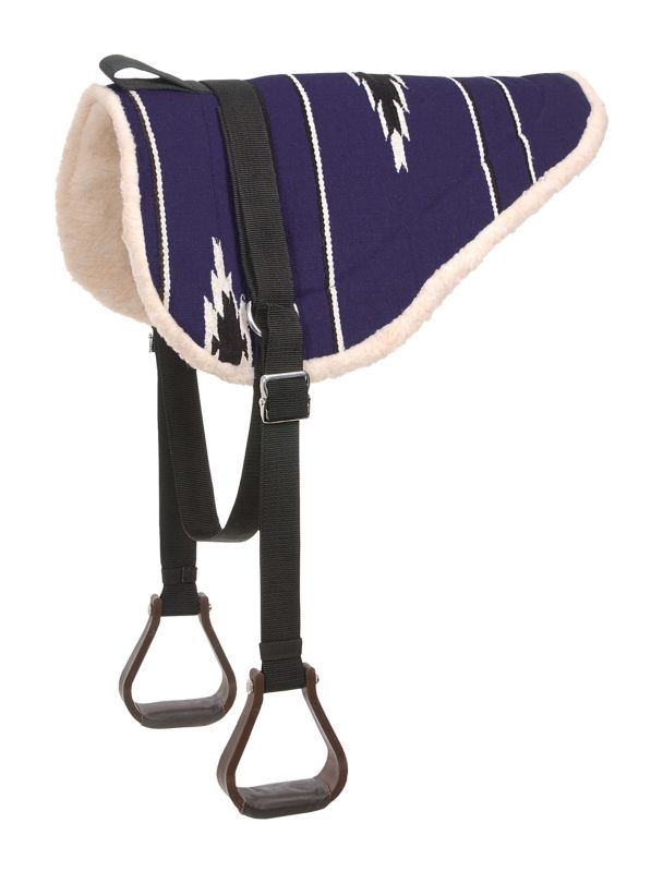 Tough1 Adult Navajo Bareback Pad Purple/Black