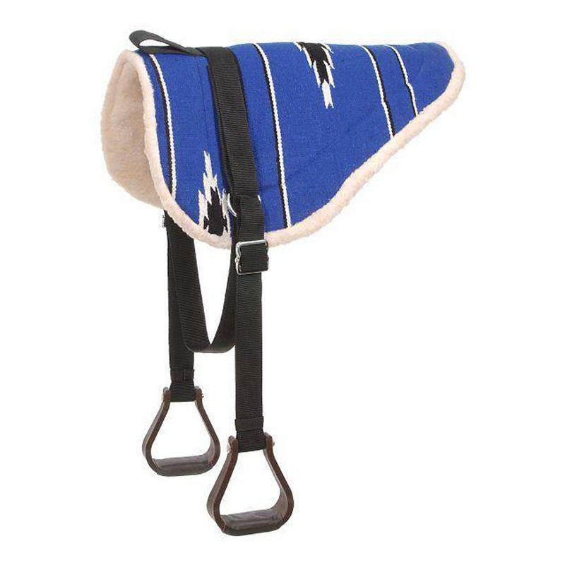 Tough1 Adult Navajo Bareback Pad Black/Royal