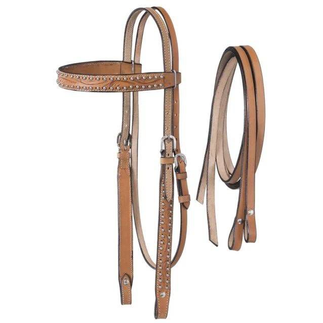 Royal King Braden Mini Headstall w. Reins Md Oil