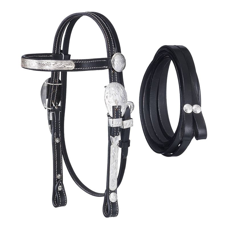 King Series McCoy Mini BB Headstall w.Reins Black