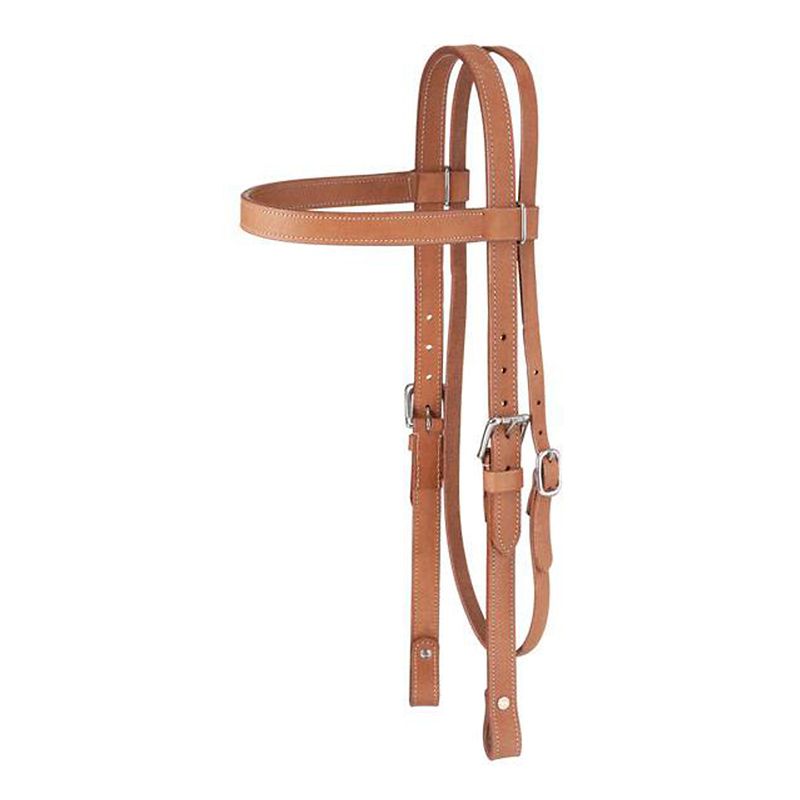 King Series Leather Draft Brwband Headstall Lt Oil