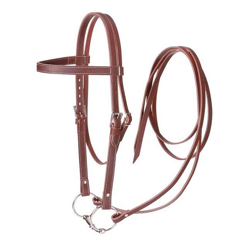 King Series Draft Horse Leather Bridle Dk Oil